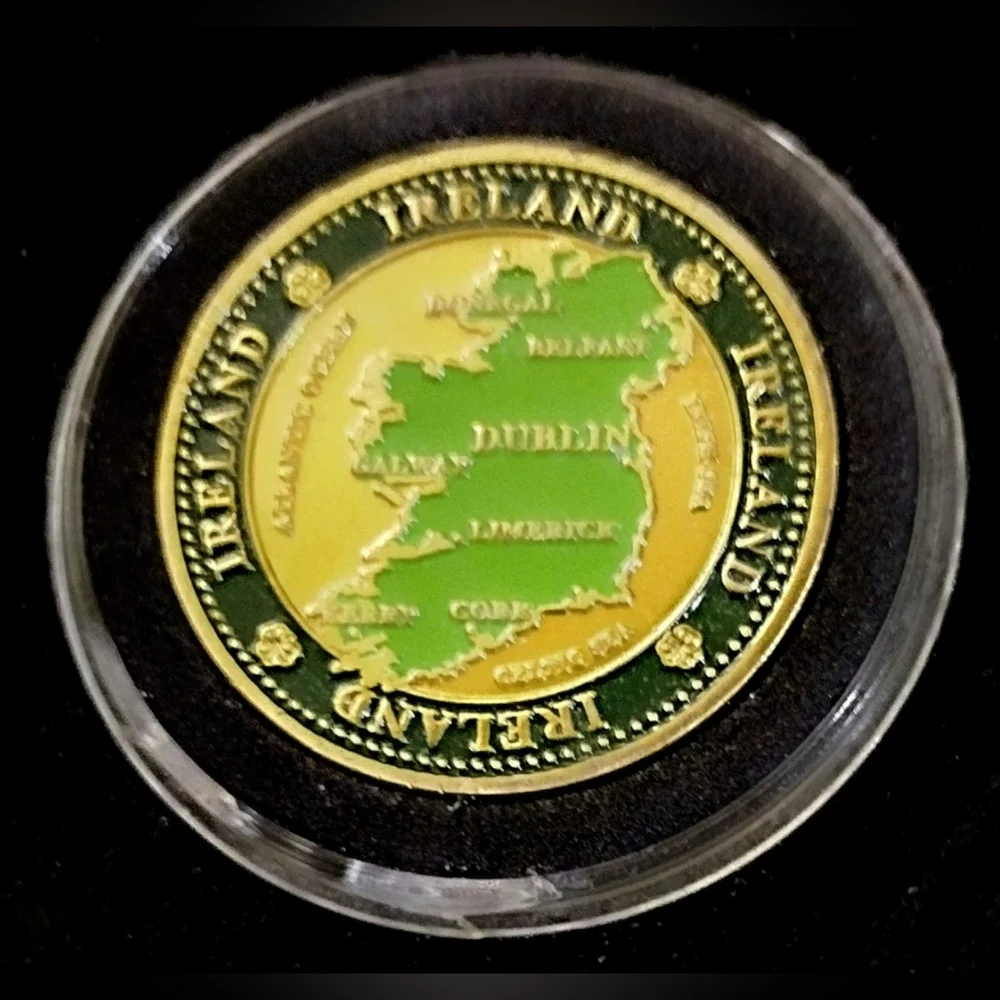 Four Leaf Clover / Ireland Token / Coin - Picture 3 of 3